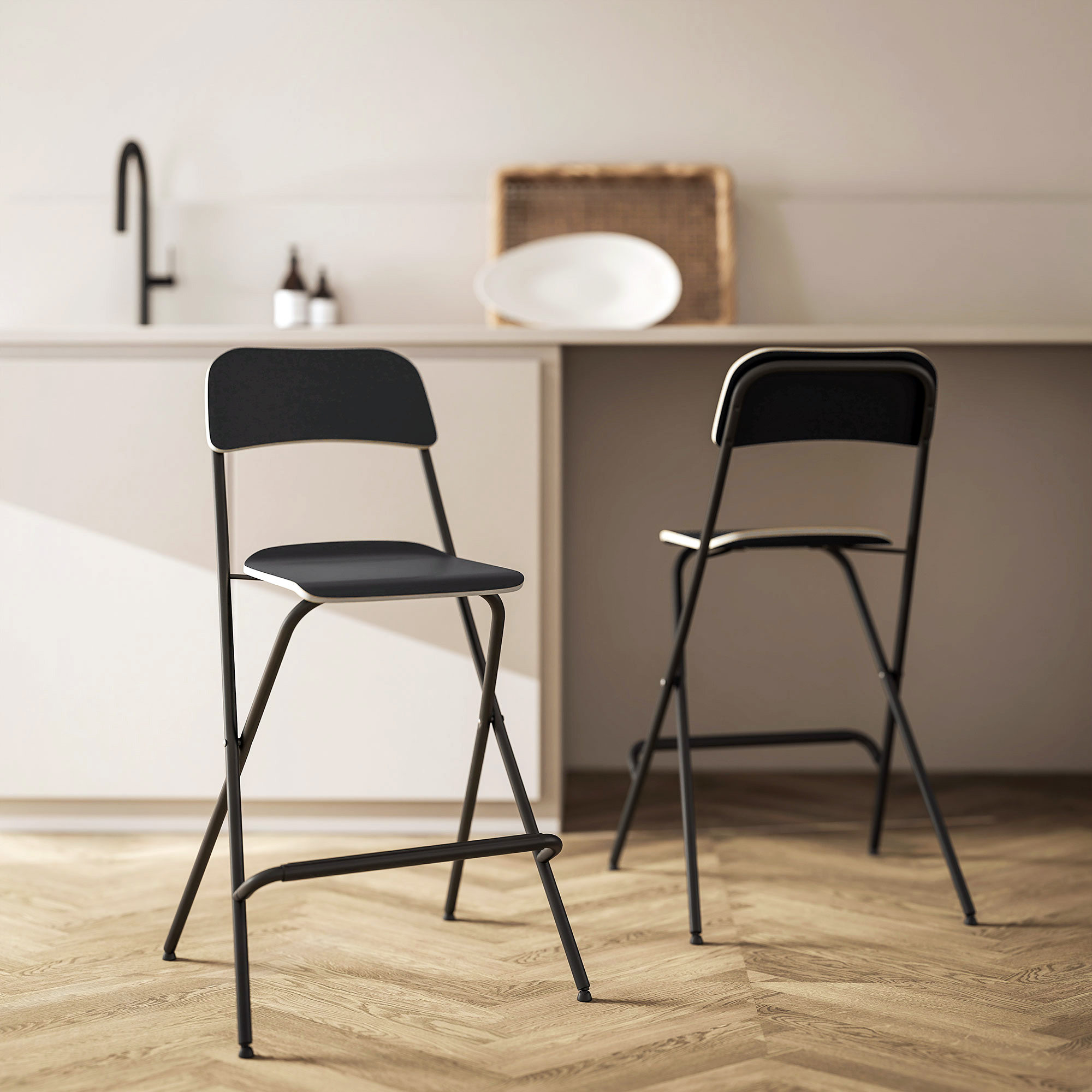 folding chair black bar stools ikea
