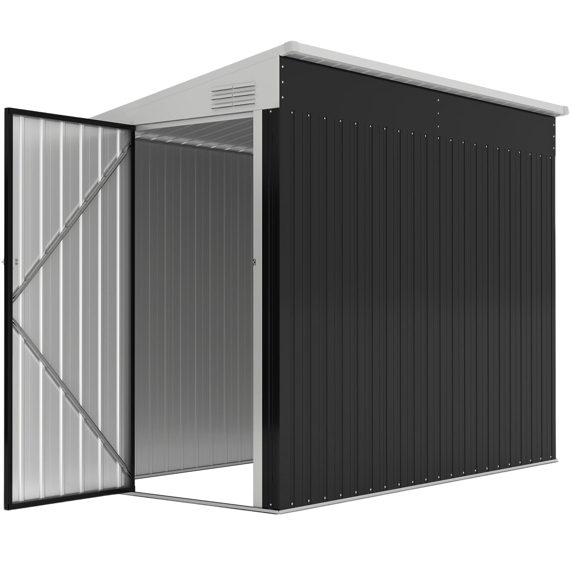 トップス neighborhood home setup Outsunny 4' x 8' Garden Storage Shed Lean to Shed Outdoor