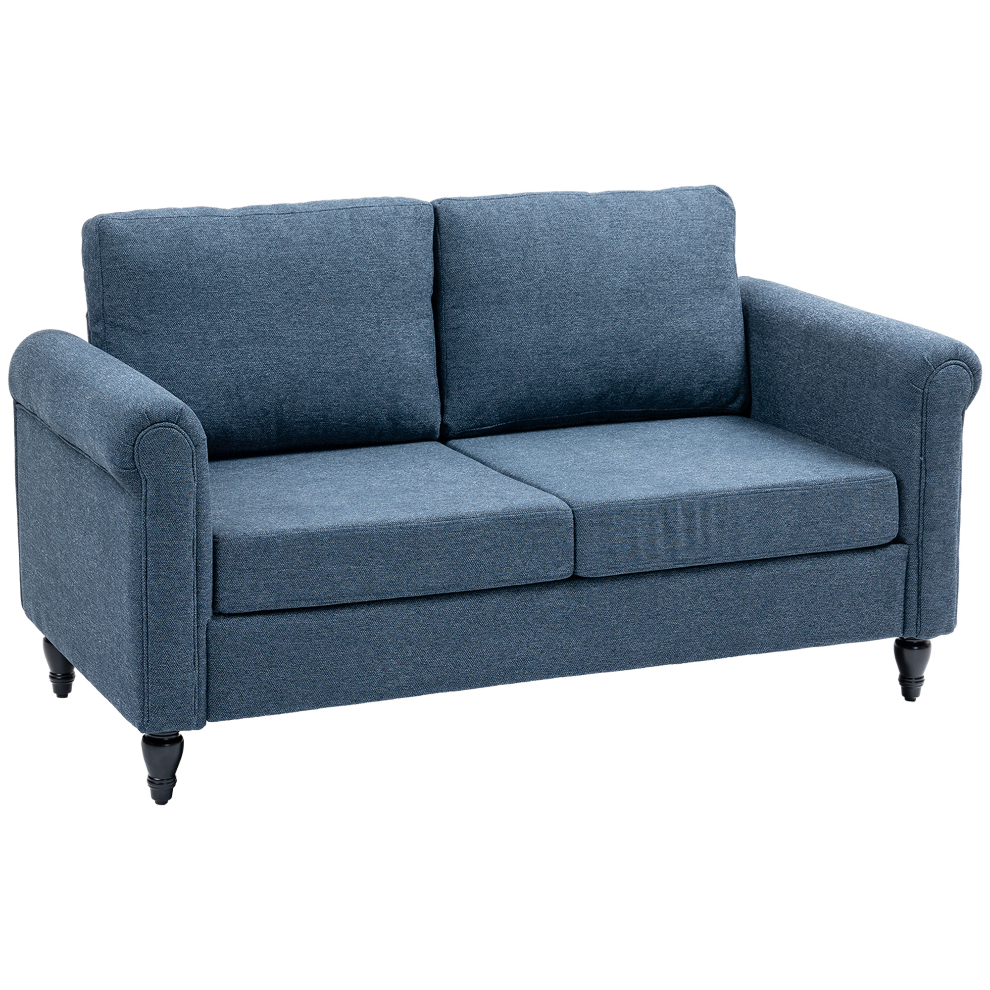 HOMCOM Vintage Loveseat, Upholstered Love Seat Furniture