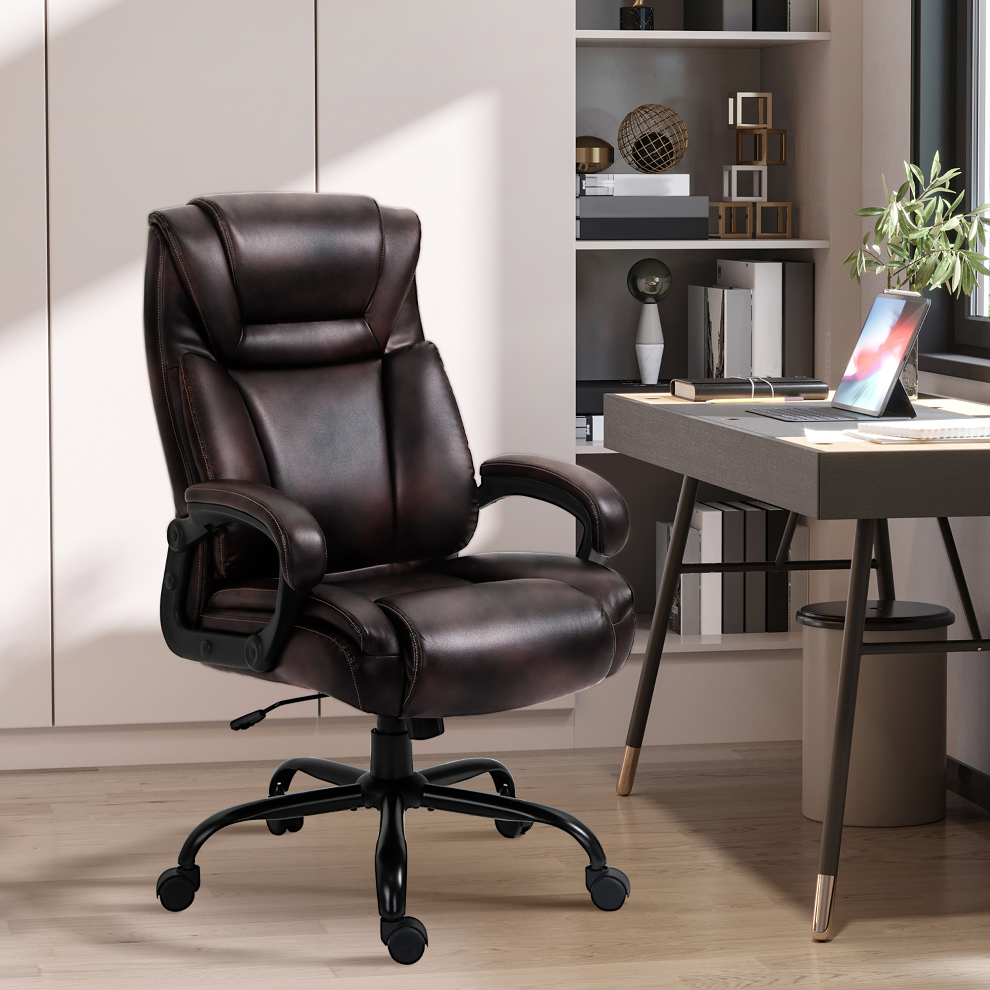Vinsetto Big and Tall Executive Office Chair Home High Back PU