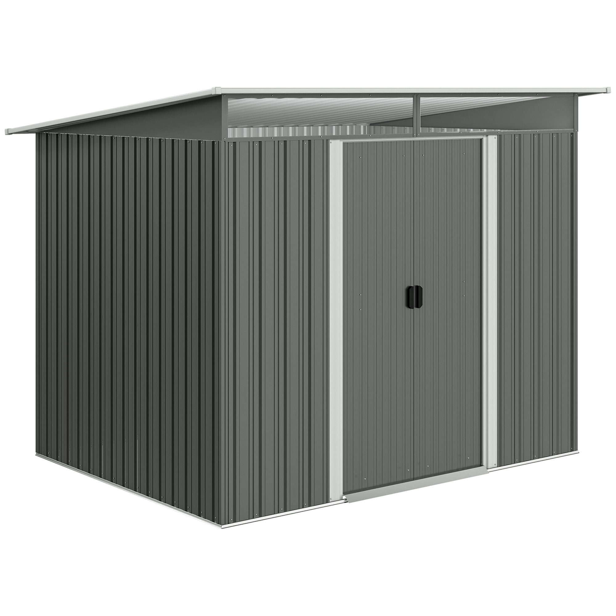 Outsunny 6' x 8.5' Outdoor Metal Garden Shed Utility Tool Storage