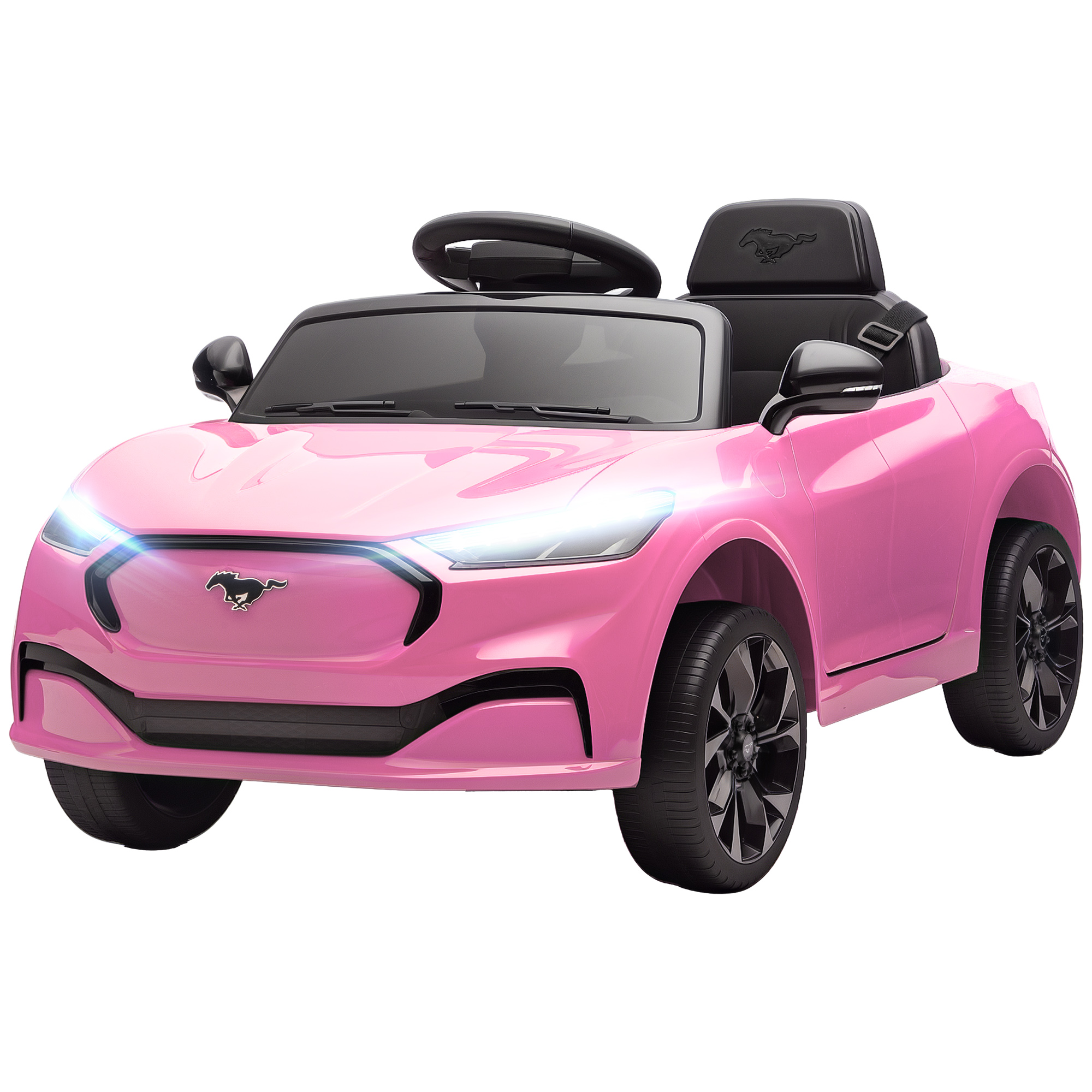 Qaba 12V Kids Ride On Car, Licensed Ford Mustang Mach-E Electric
