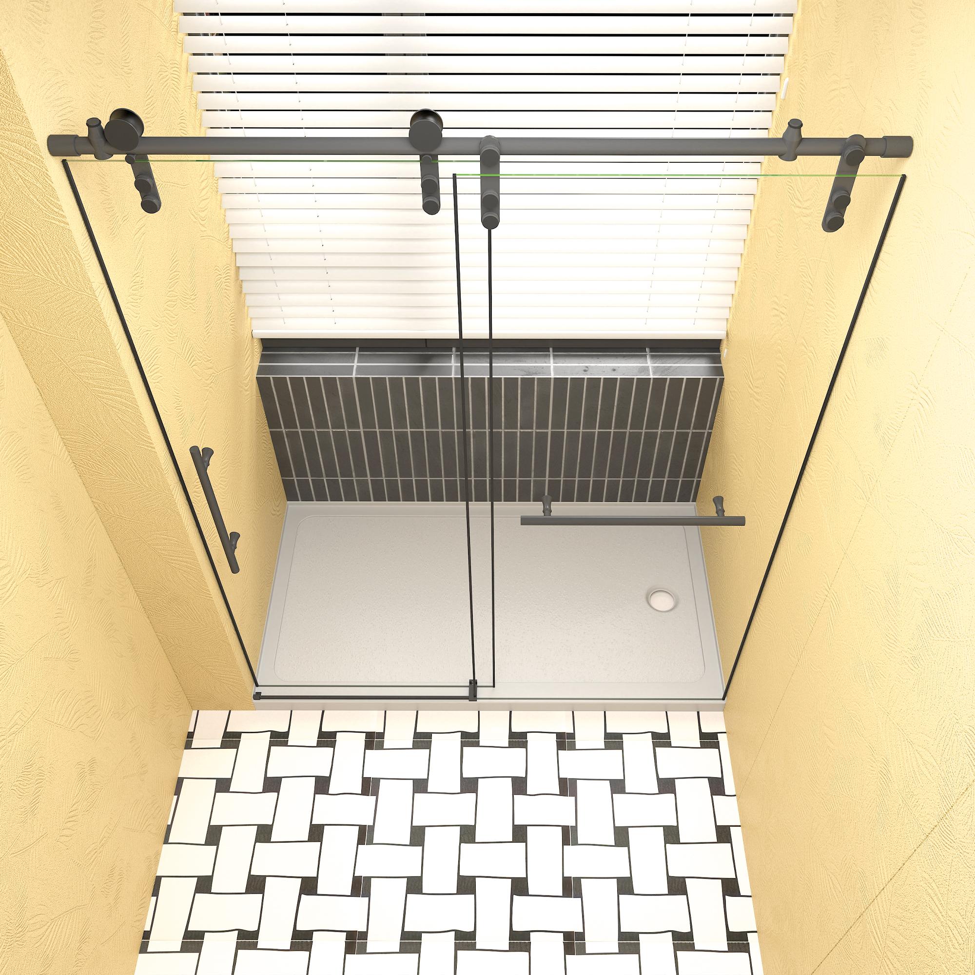 32" x 60" Shower Base with Durable Non-Flex Construction, Acrylic 3-Wall Alcove Shower Pan with Right Drain, 60" L x 32" W x 3" H, Gloss White