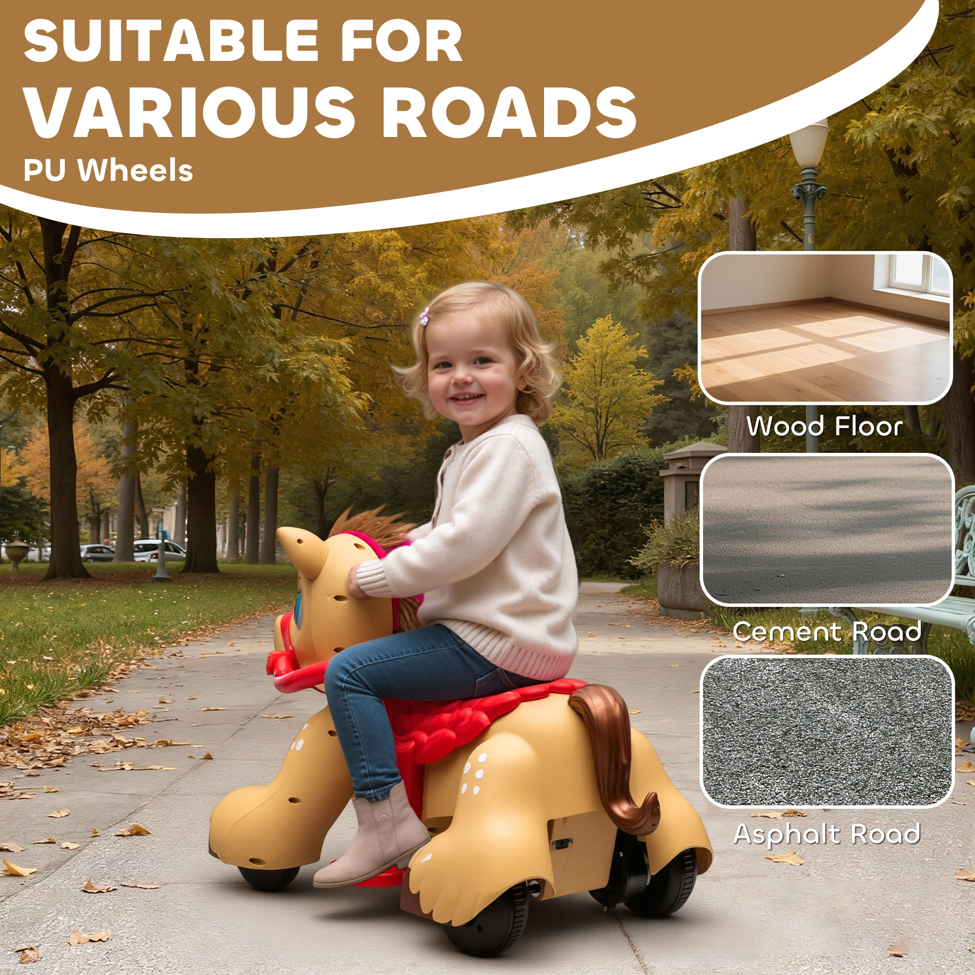 12V Kids Ride On Horse