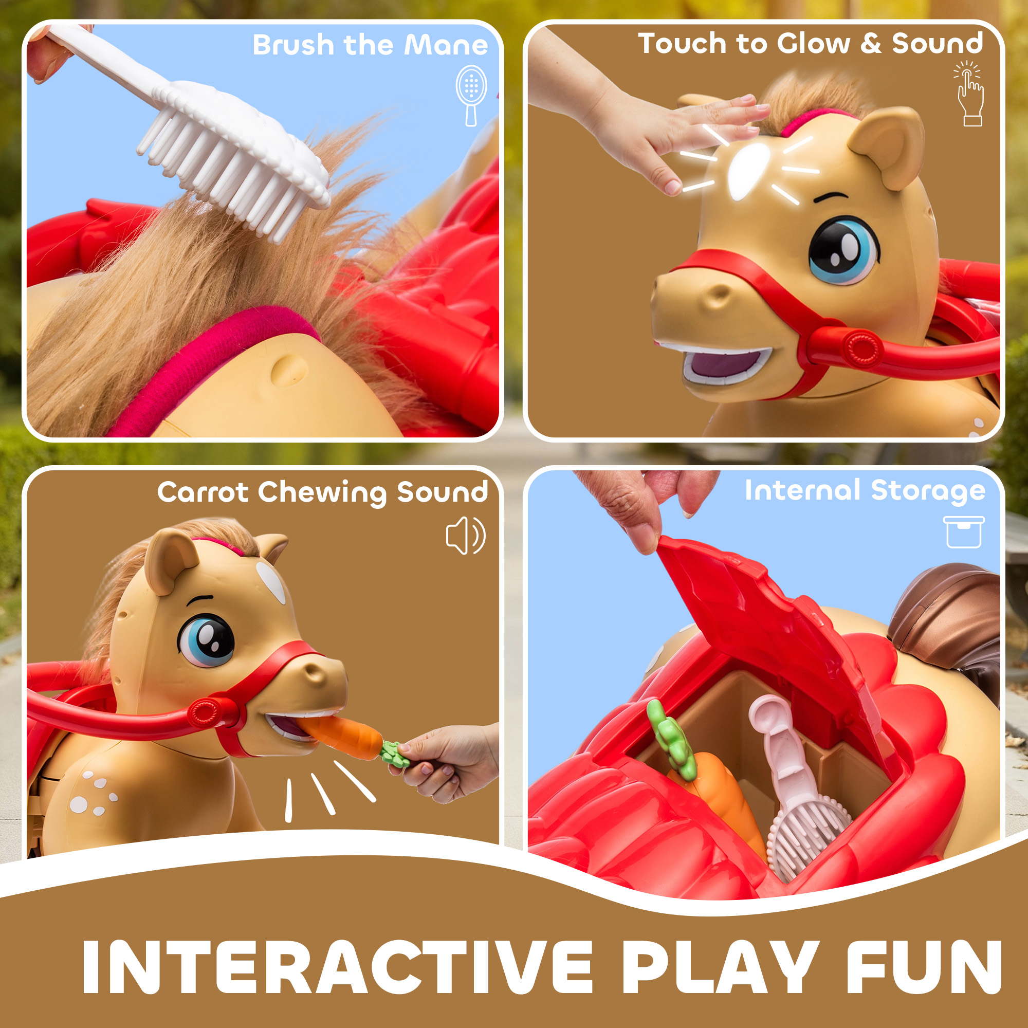 12V Kids Ride On Horse