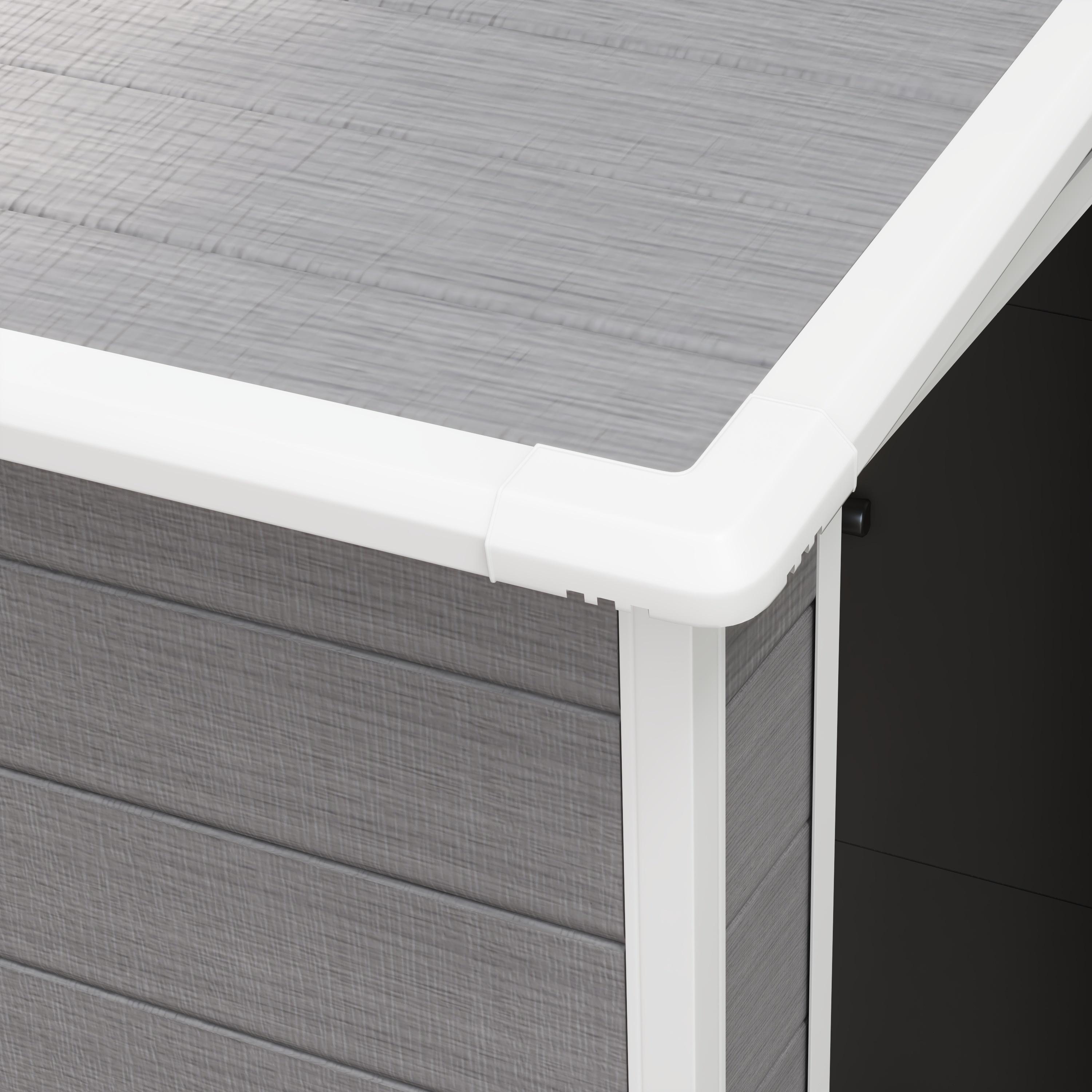 Outsunny 4x5 Small Garden Shed with Window Grey | Aosom Canada