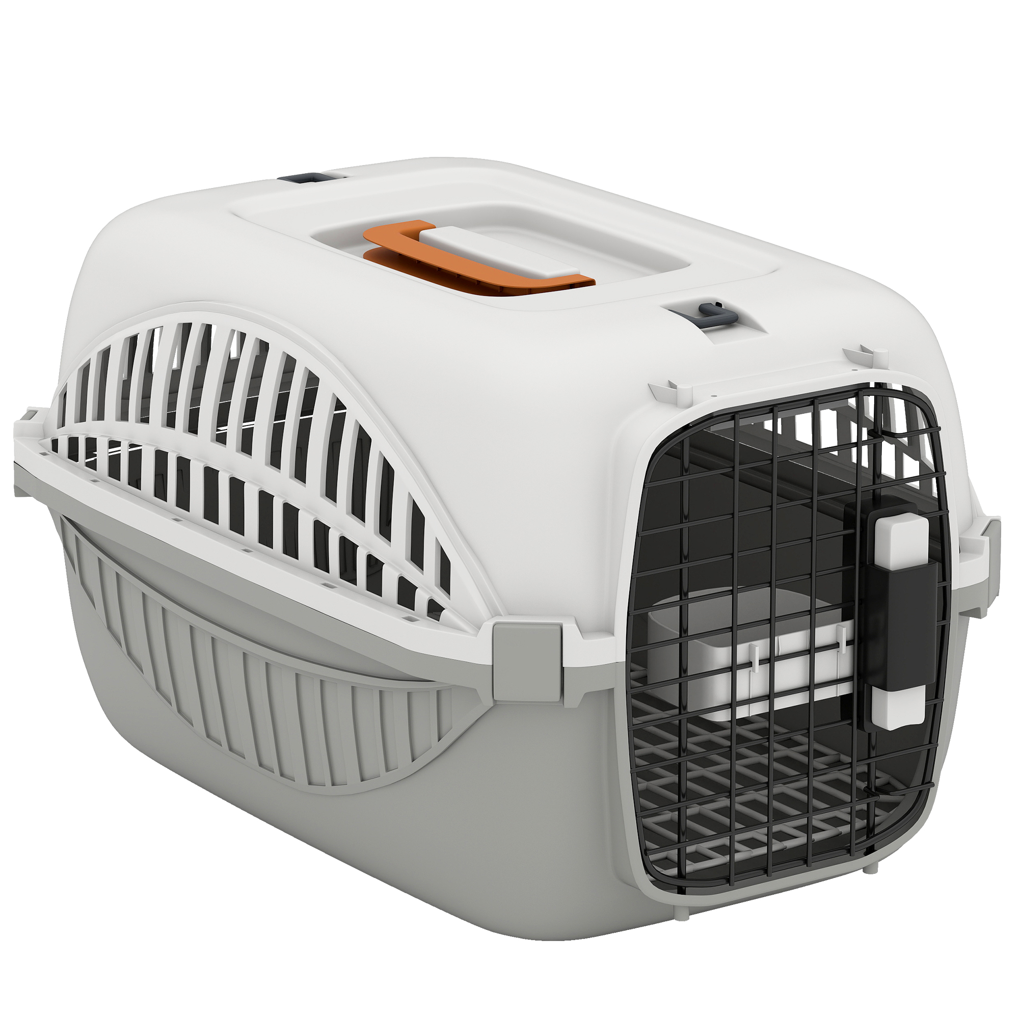 Water Bowl, Airline Approved Animal Carrier for Mini Dogs and Cats with Steel Wire Entry, for Car, Airplane, Outside 1