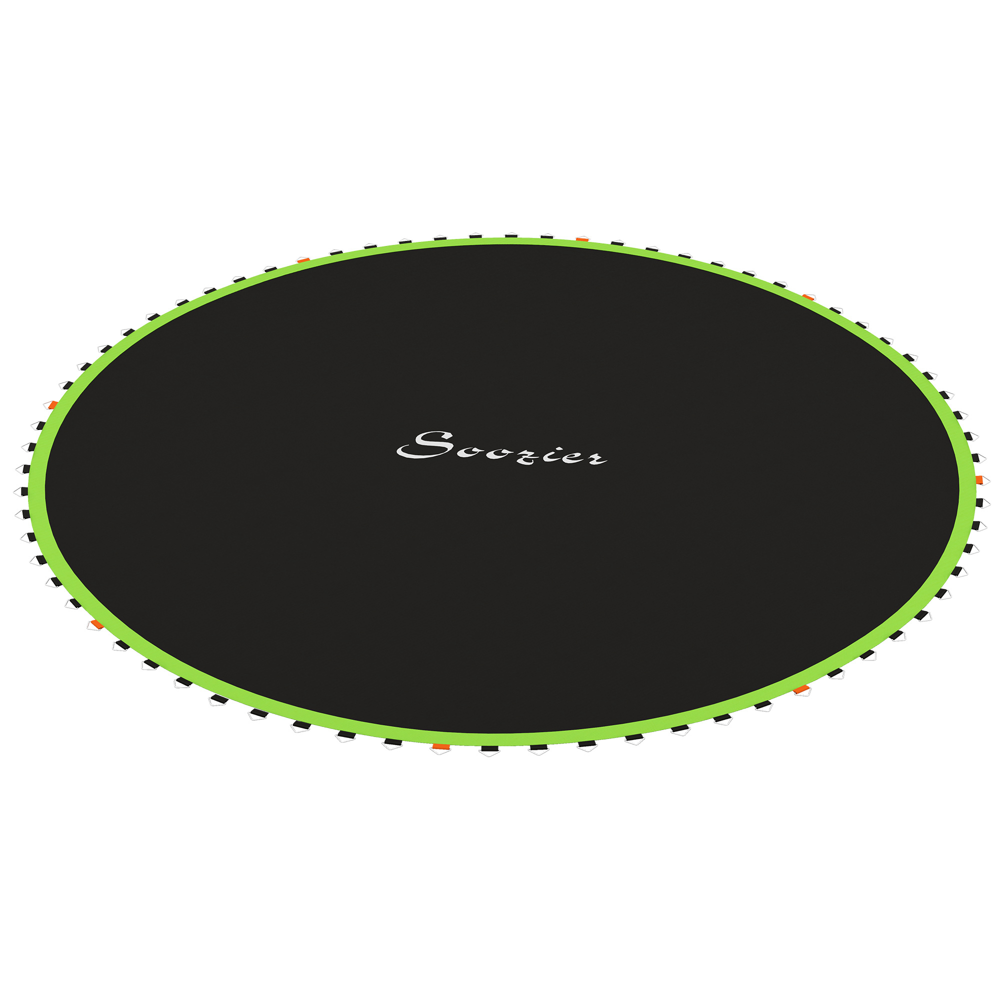 Soozier Trampoline Replacement Mat, Fits 12' Trampoline w/ 72 V-Hooks & 5.5" Springs (Spring & Frame not Included), Green-image-A00-021V00GN