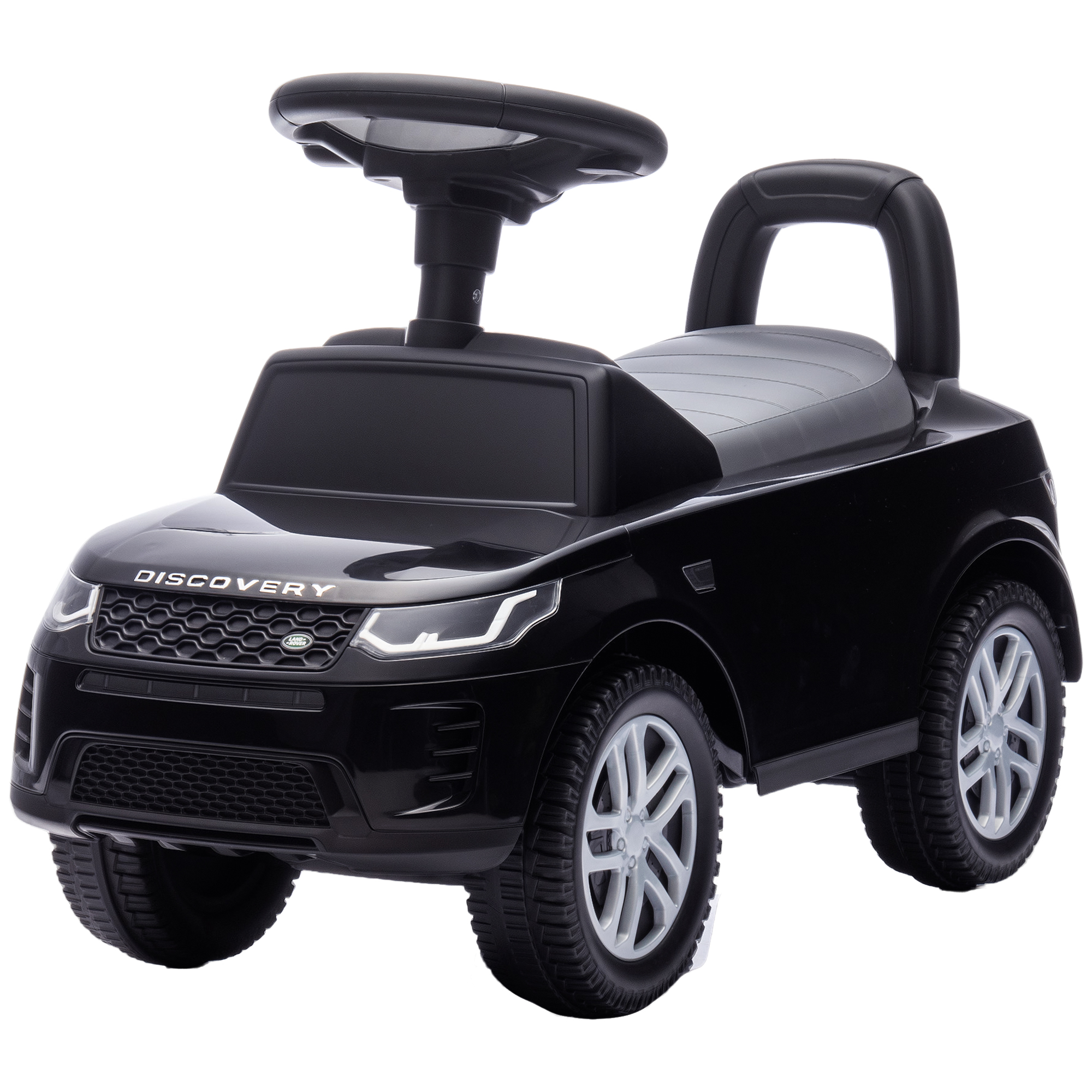 Qaba Land Rover Licensed Ride On Car for Kids, Toddler Baby Push Car with Under Seat Storage, for 18-36 Months, Black