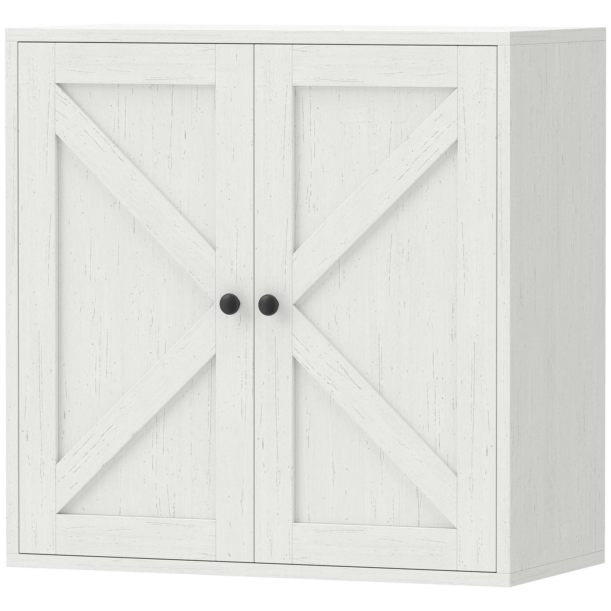 Farmhouse Bathroom Cabinet Wall Mount with Shelves