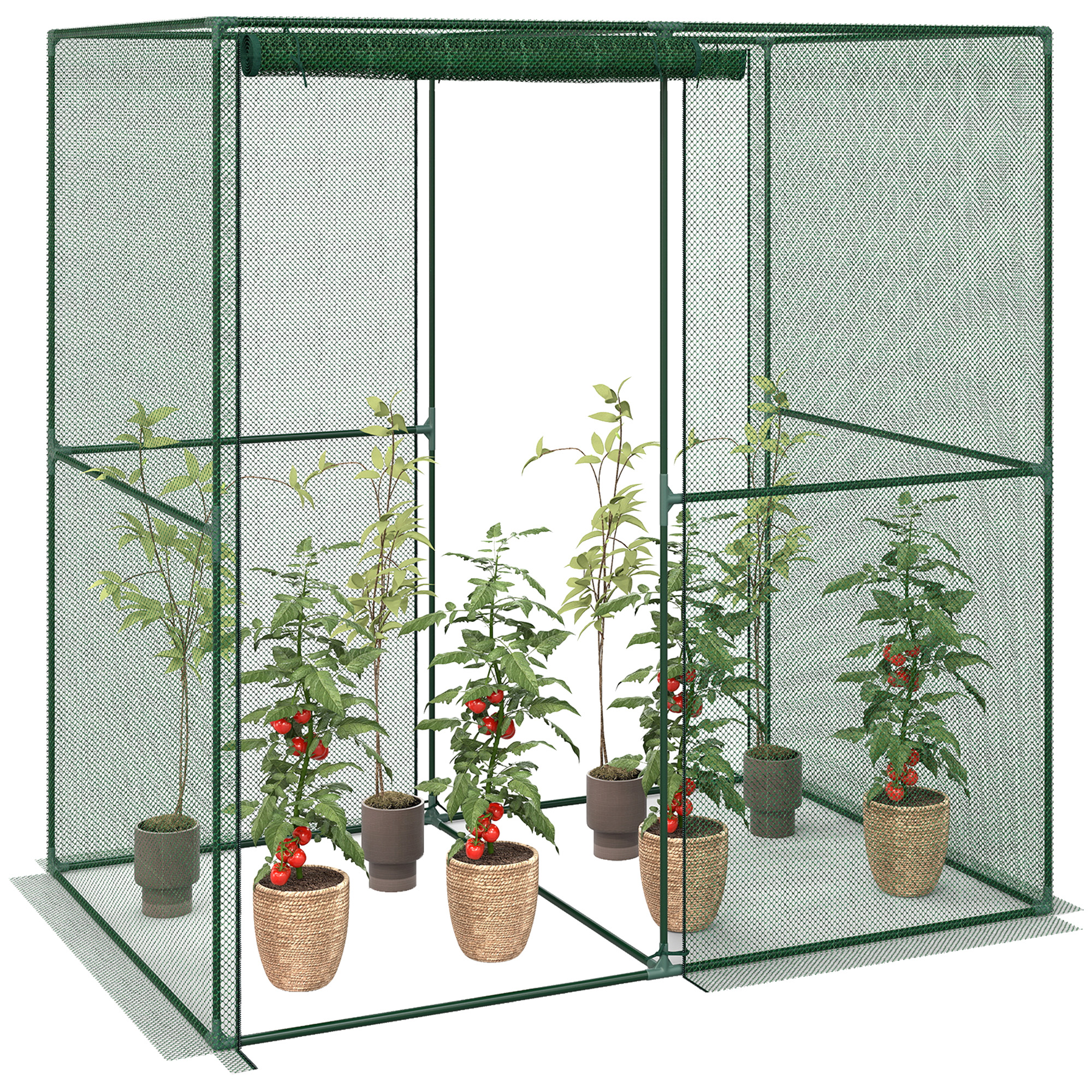 Outsunny 6' x 4' x 6' Crop Cage, Plant Protection Tent with