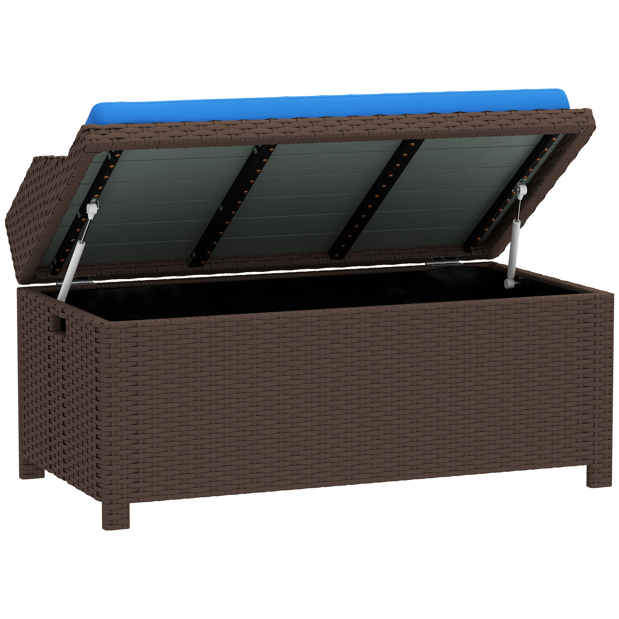 Outsunny Outdoor Wicker Storage Bench, 33% Off