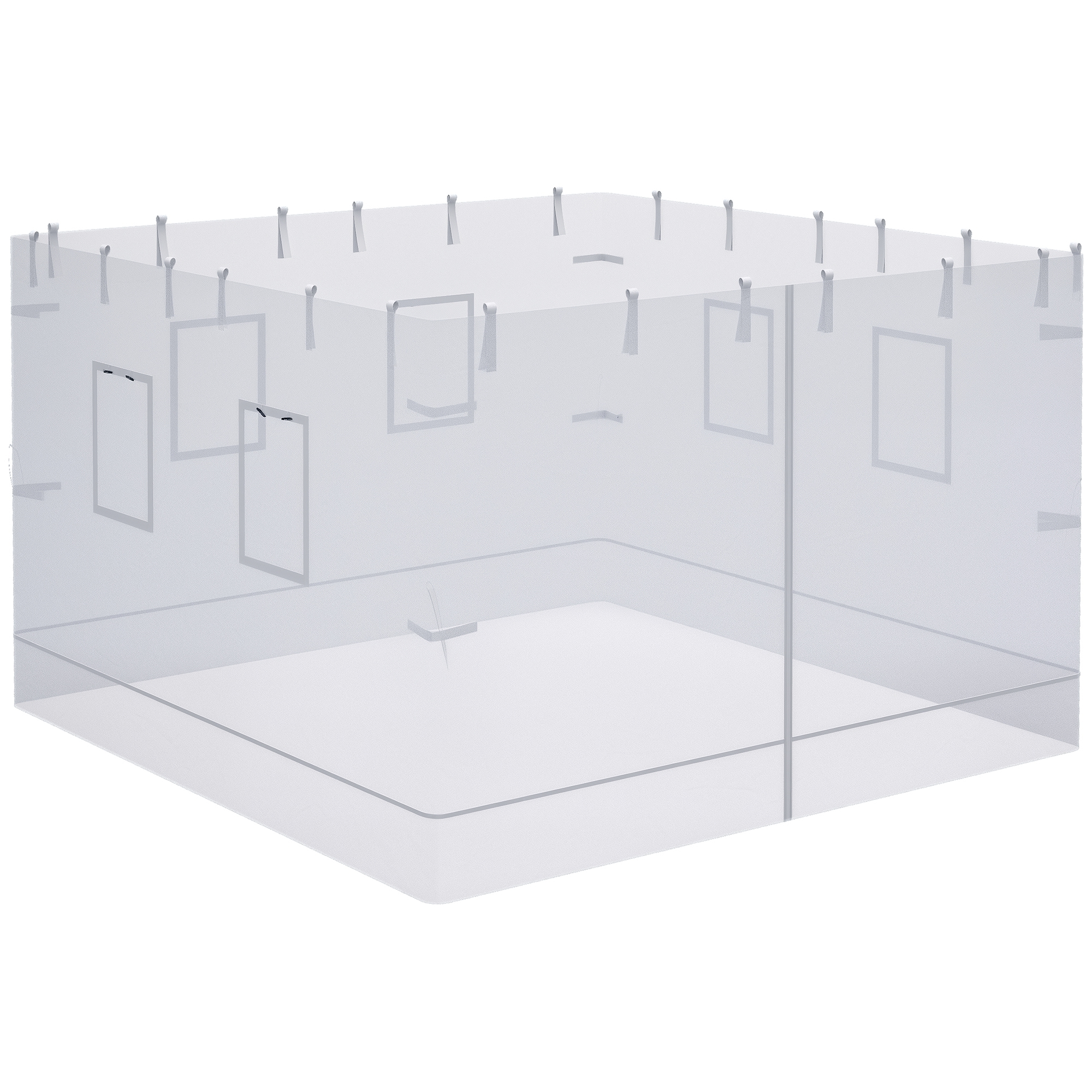 Outsunny Outsunny Mesh Enclosure Set: Replacement Netting & Sidewalls for 10x10 Canopy Tent | Aosom.com - $56.99 at Aosom US