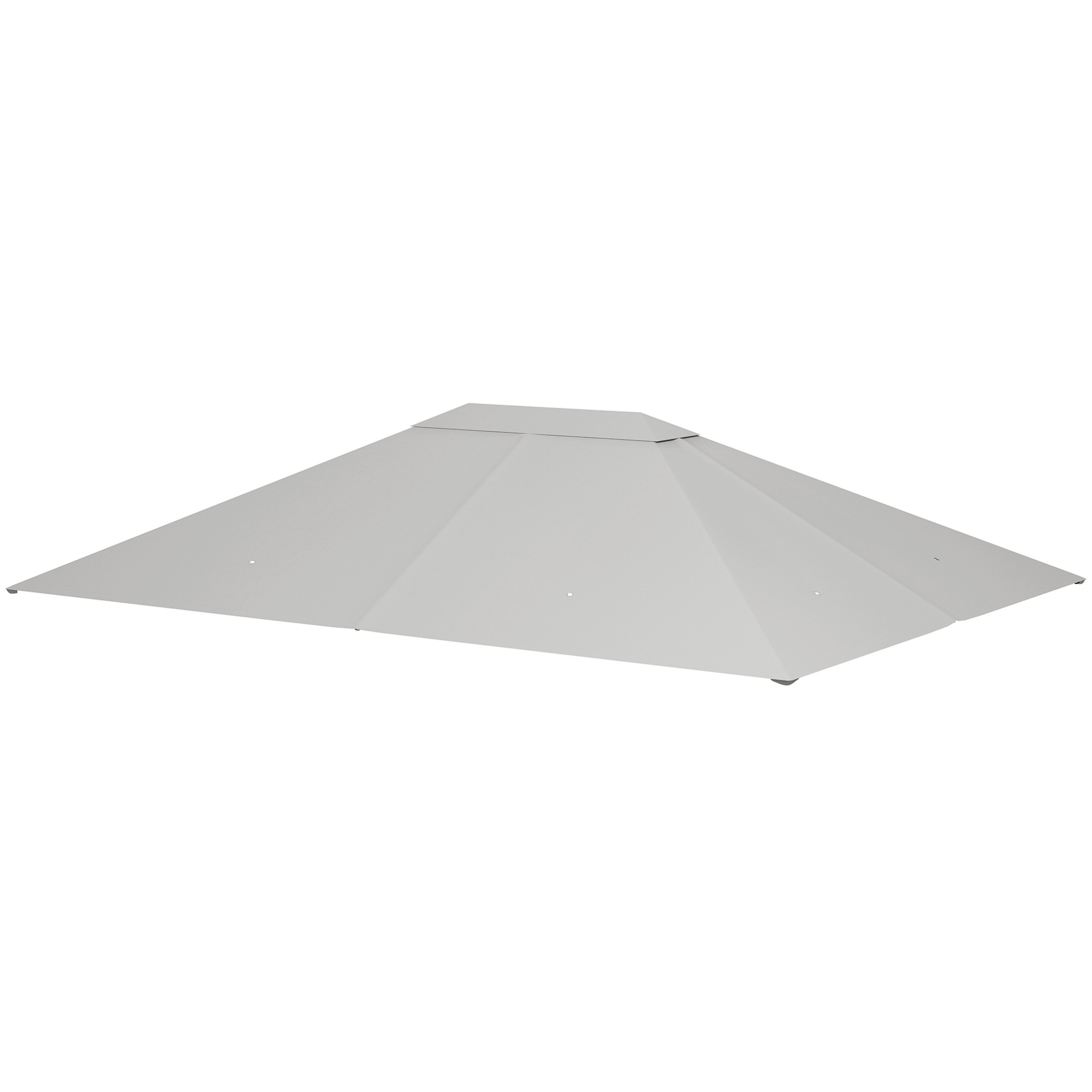 Outsunny Gazebo Canopy Top Cover Replacement 10x13 Light Platinum Durable Fabric Swift Setup | Aosom.com