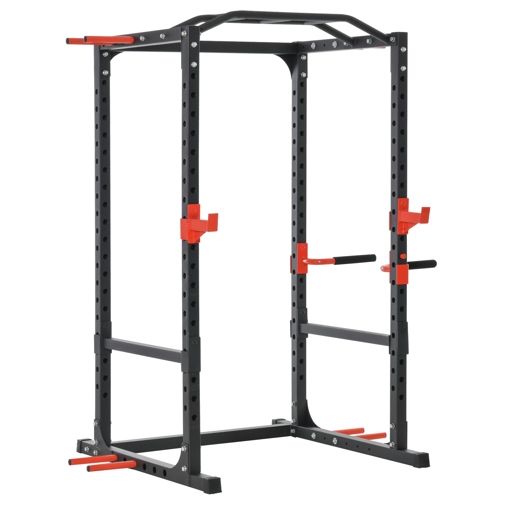 Soozier Power Tower Pull Up Bar Squat Rack Power Cage At Home Workout Equipment,Upper Body Strength Training Equipment