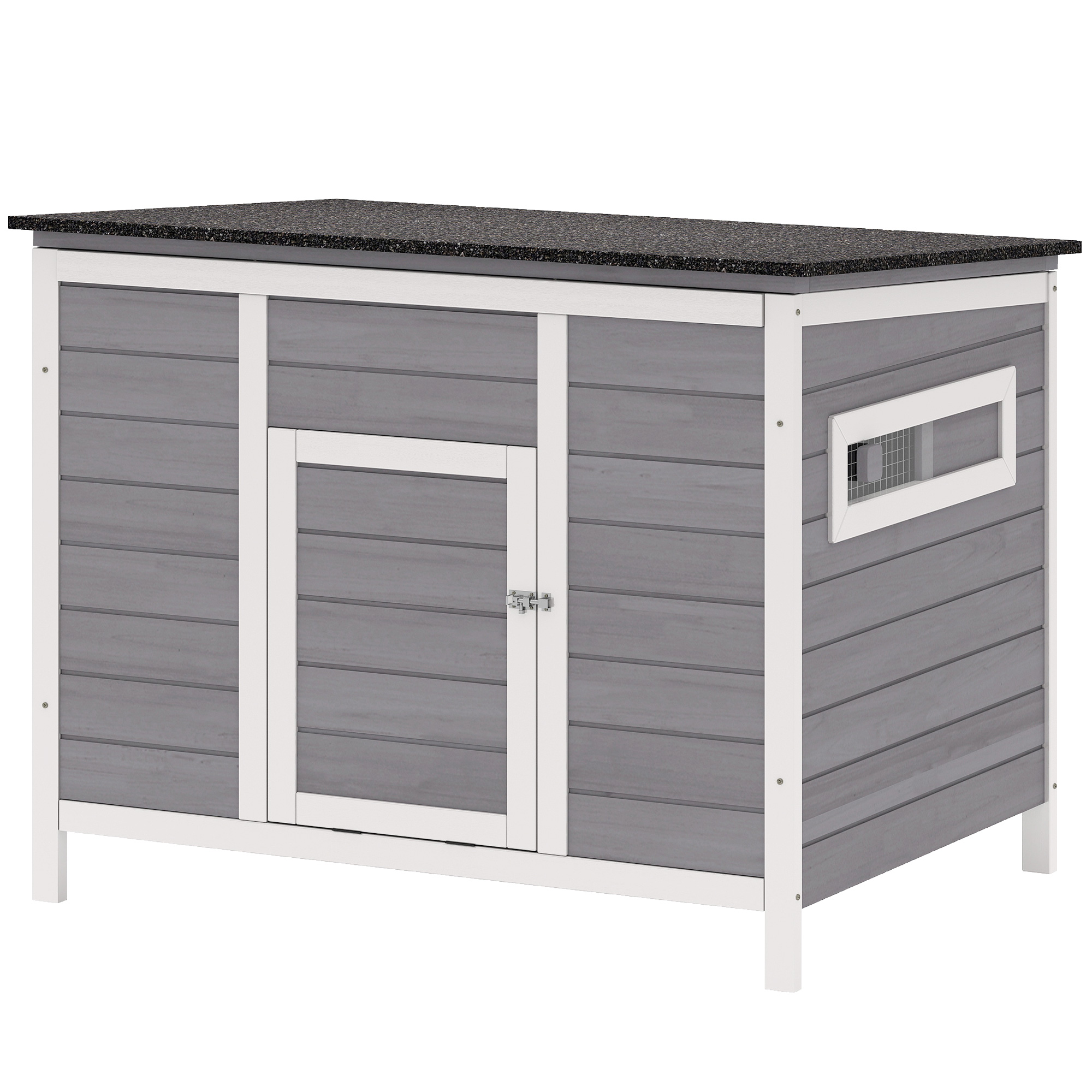 PawHut PawHut Duck Coop, Wooden Duck House Rabbit Hutch with Openable Roof, Removable Base, Elevated Legs, Ramp, Ventilated Windows - $130.99 at Aosom US