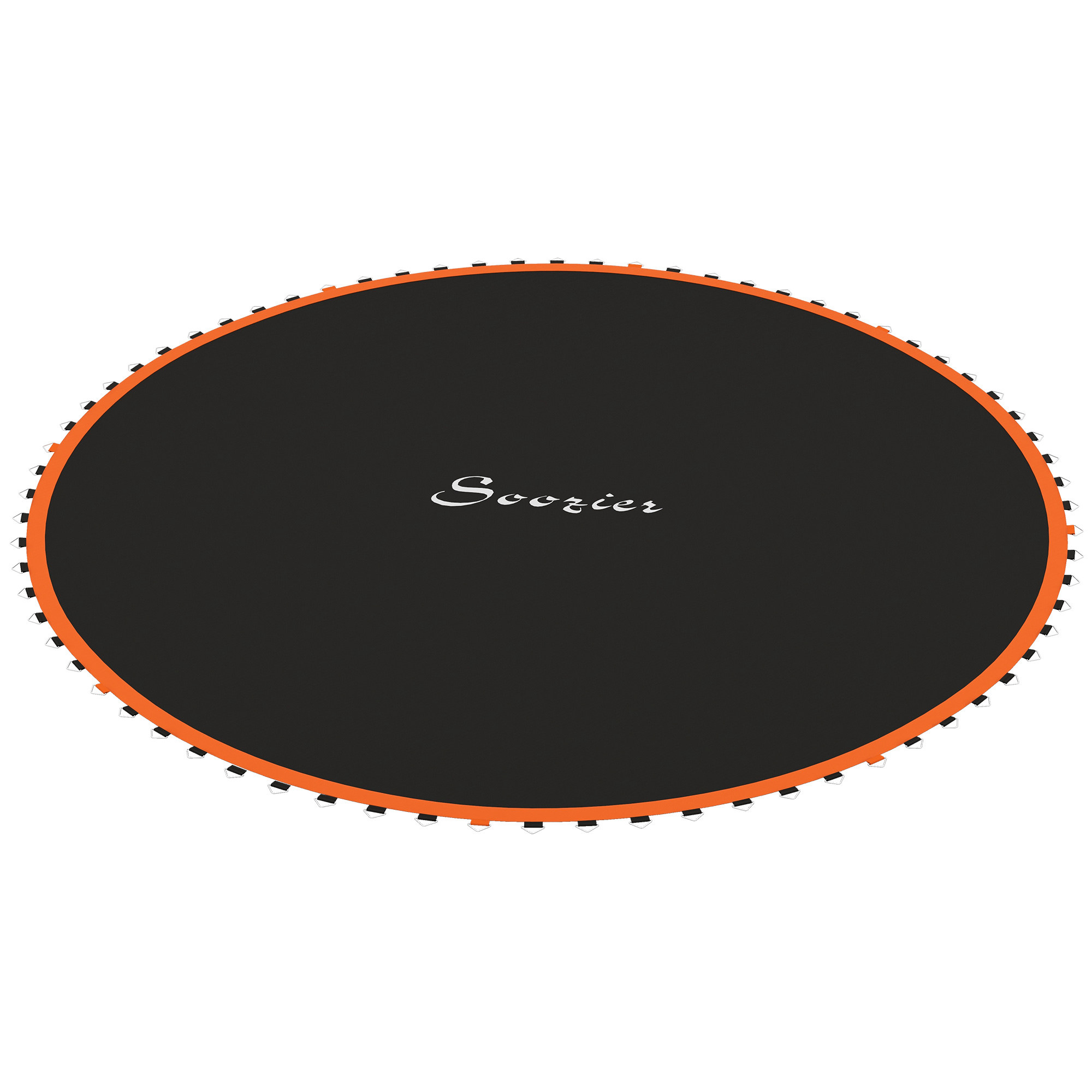 Soozier Trampoline Replacement Mat, Fits 12' Trampoline w/ 72 V-Hooks & 5.5" Springs (Spring & Frame not Included), Orange