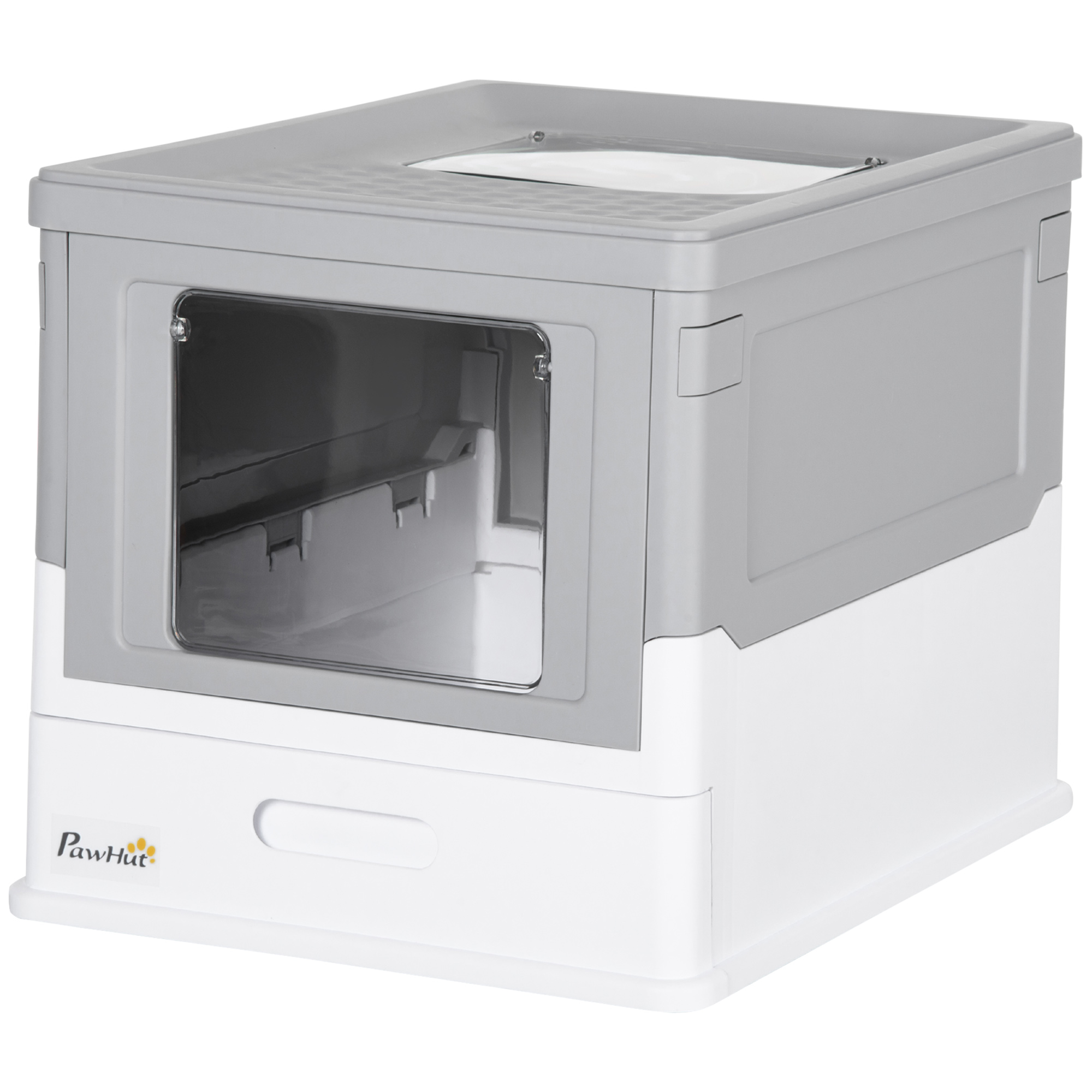 PawHut PawHut Fully Enclosed Cat Litter Box, Front Entry, Top Exit, Easy Clean, Gray | Aosom.com - $30.99 at Aosom US