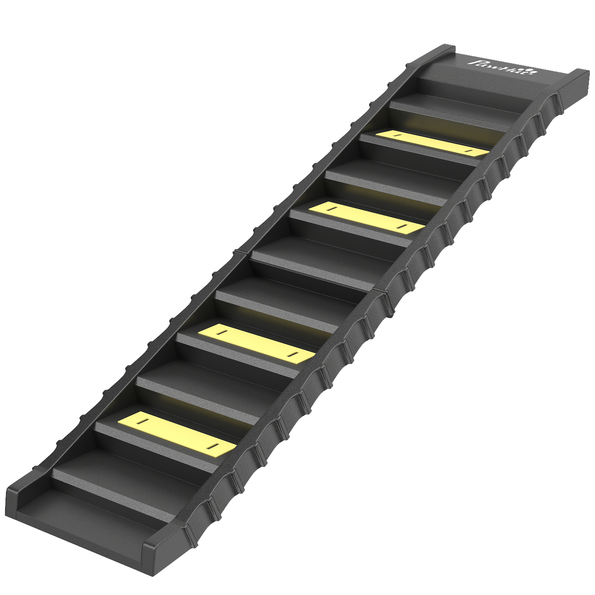 PawHut Dog Stairs for Car Truck SUV, Foldable Dog Ramp for Large Medium Small Dogs, Black