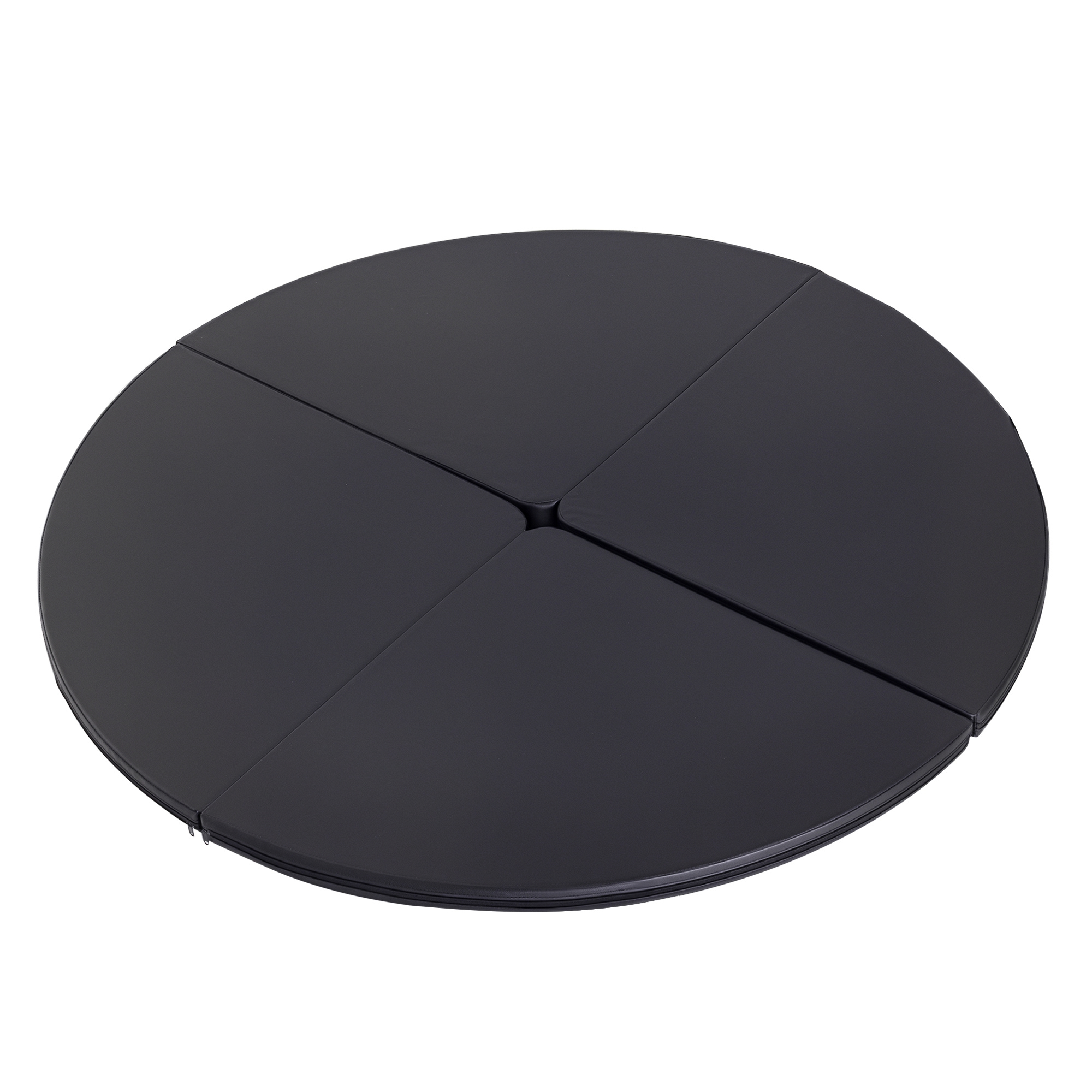 Soozier Pole Dance Mat, 2"T x 5'W Folding Pole Crash Mat for Home, Lightweight and Foldable, Black