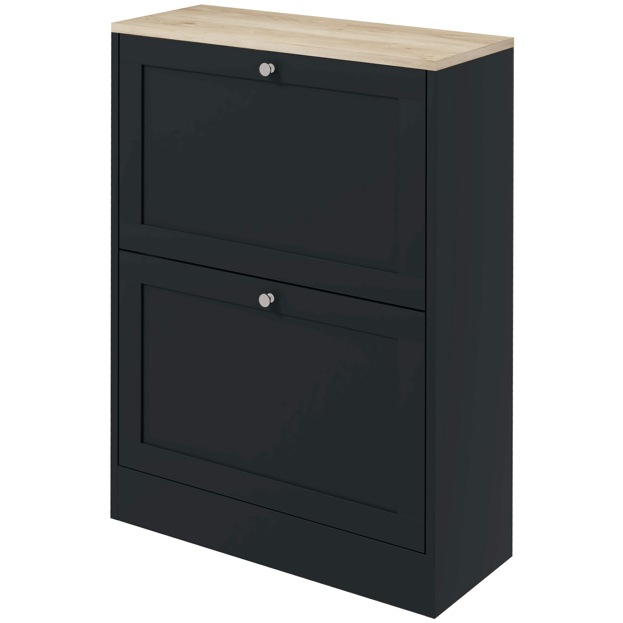 HOMCOM Slim Shoe Storage Cabinet, Modern Shoe Cabinet with 2 Flip Drawers and Adjustable Shelves for 12 Pairs, Black | Aosom.com