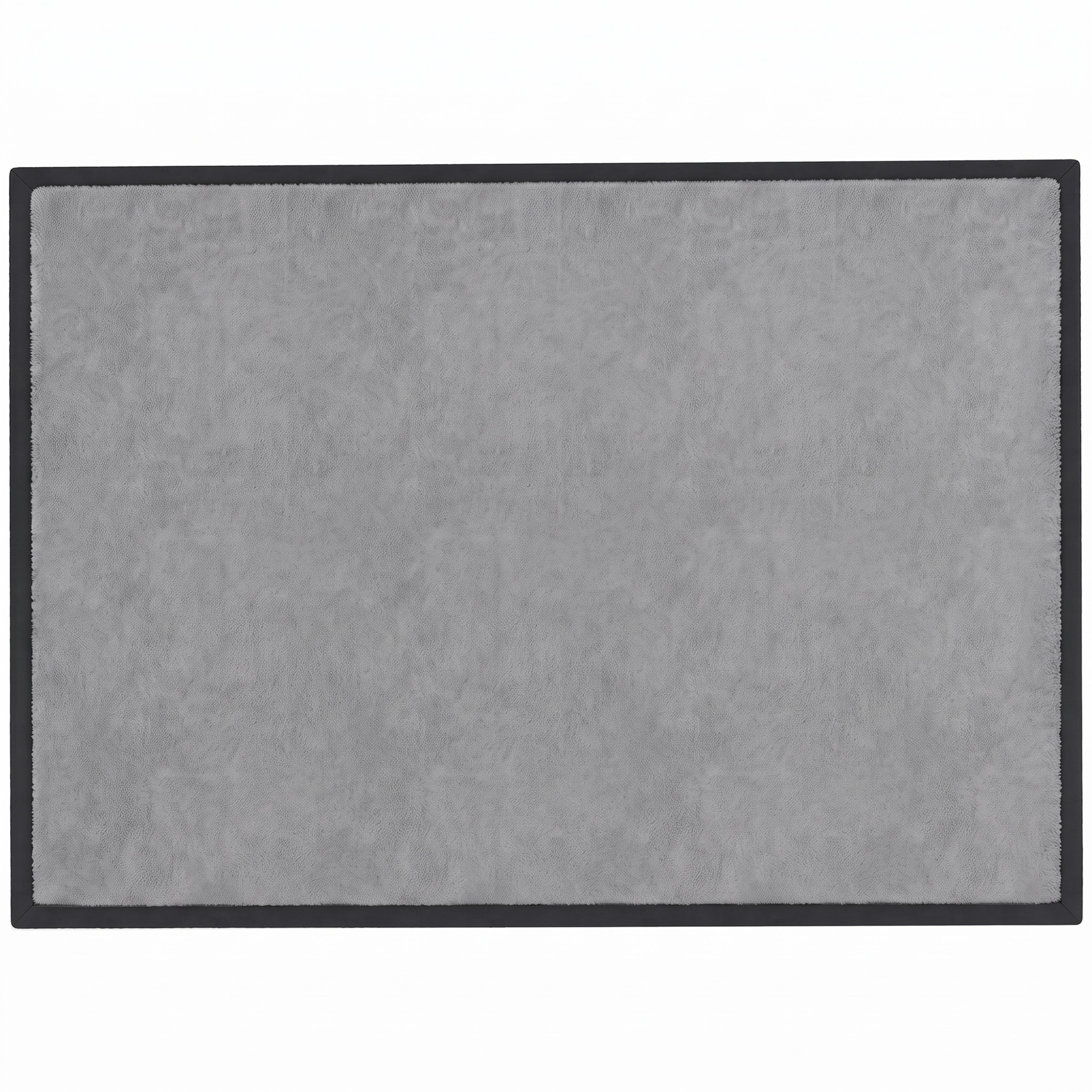 "Qaba 1.2"" Thick Baby Play Mat, 110"" x 79"" Playpen Mat, Non-Slip, Water-Resistant, Soft Flannel for Crawling, Dark Gray"