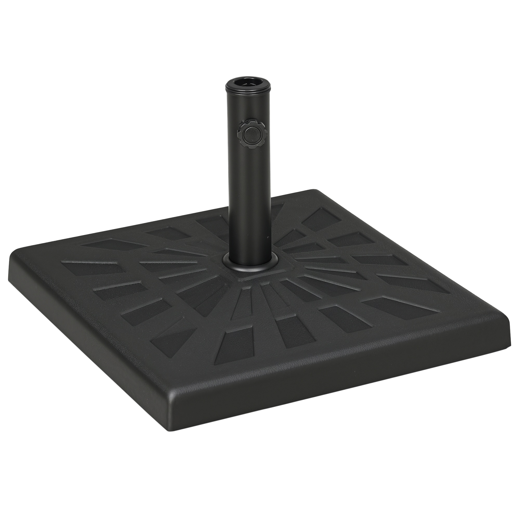 Outsunny Outsunny 42lbs Resin Patio Umbrella Base 20 Square Stand Holder Black | Aosom.com - $52.99 at Aosom US