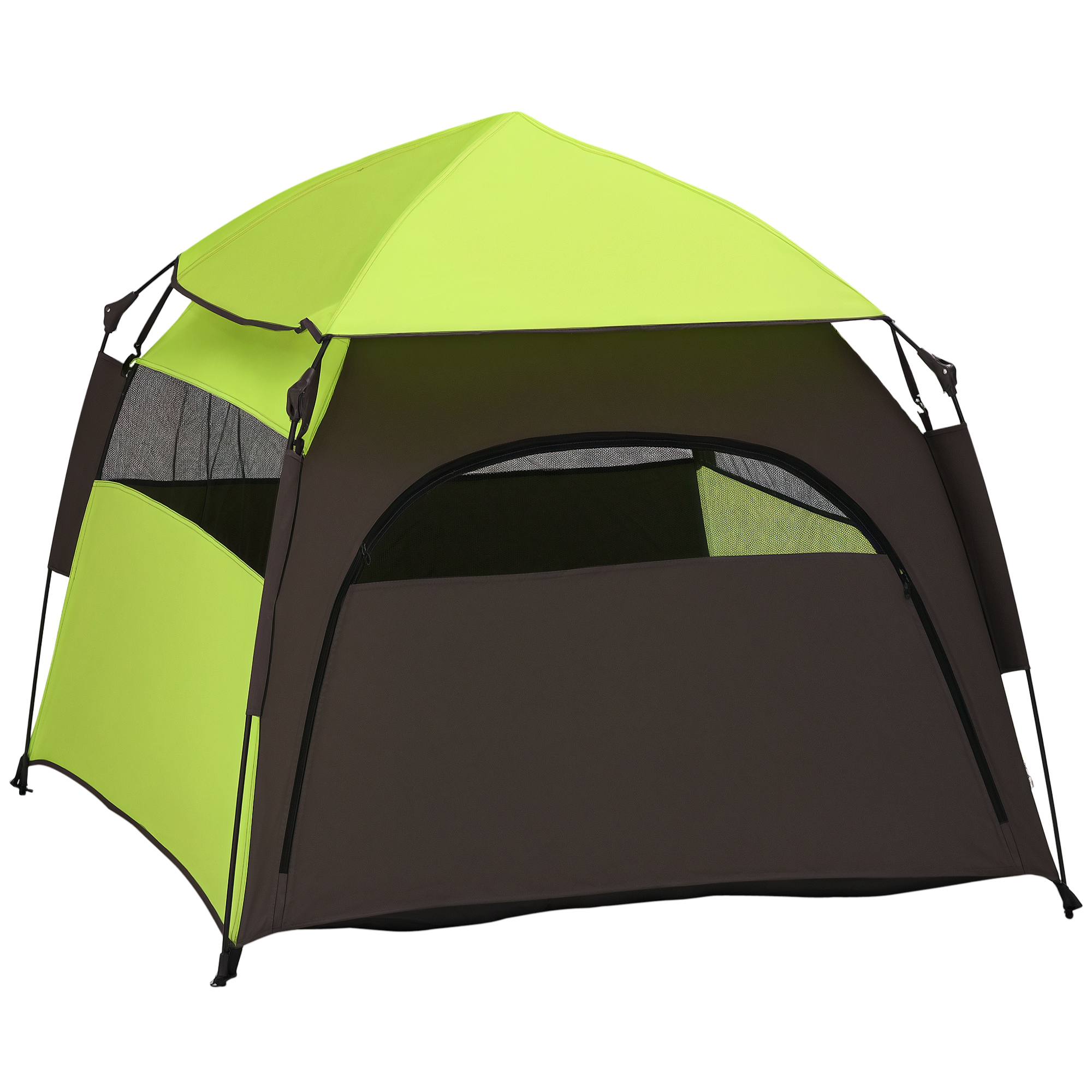 PawHut PawHut Extra Large Dog Portable Camping Tent with Carrying Bag for Beach Backyard Home in Green | Aosom.com - $49.99 at Aosom US