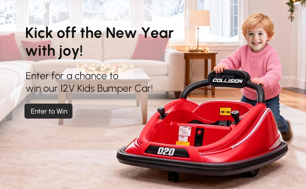  Enter for a chance to win our 12V Kids Bumper Car!
