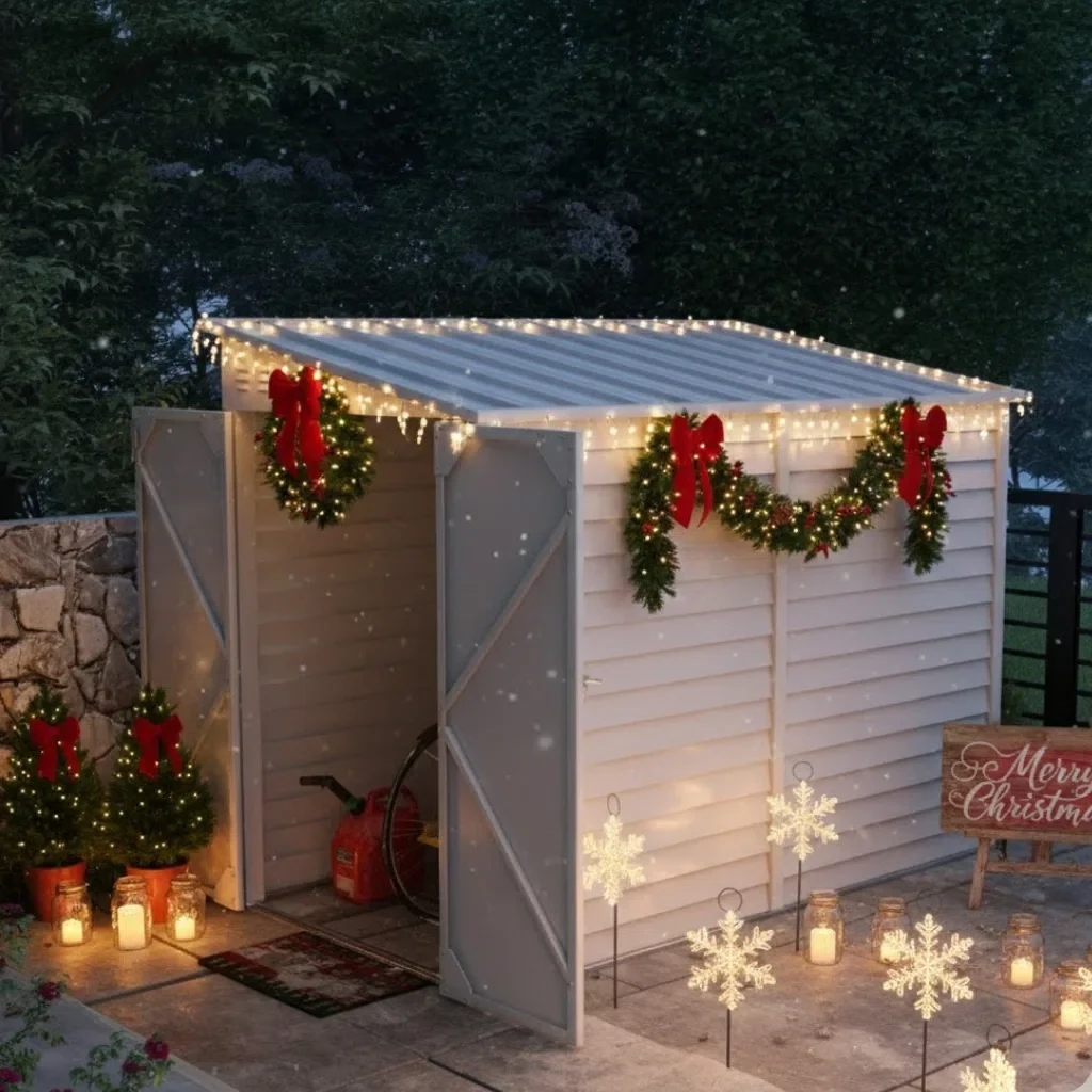 Christmas Shed Decoration Ideas to Transform Your Outdoor Space