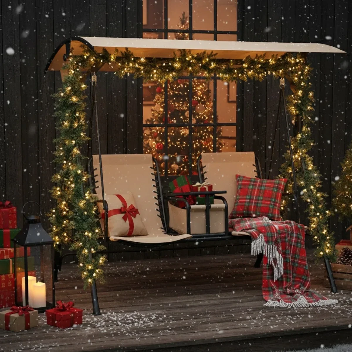Decorating a Porch Swing for Christmas: Simple, Cozy, Festive Ideas