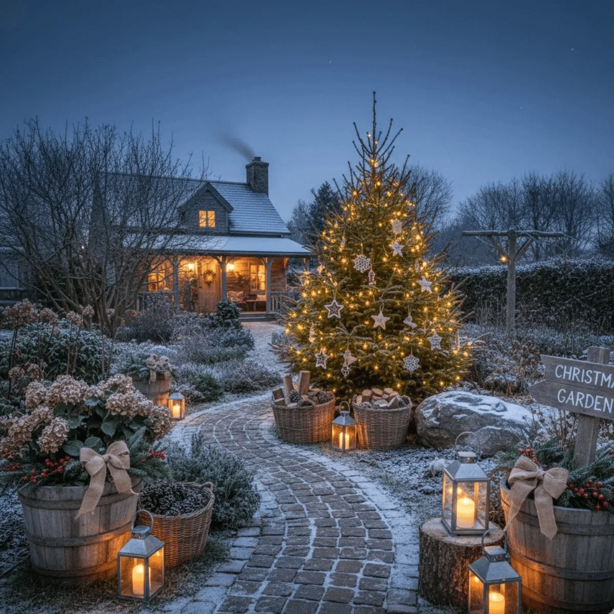 Christmas Garden Decoration Ideas for a Festive Outdoor Look