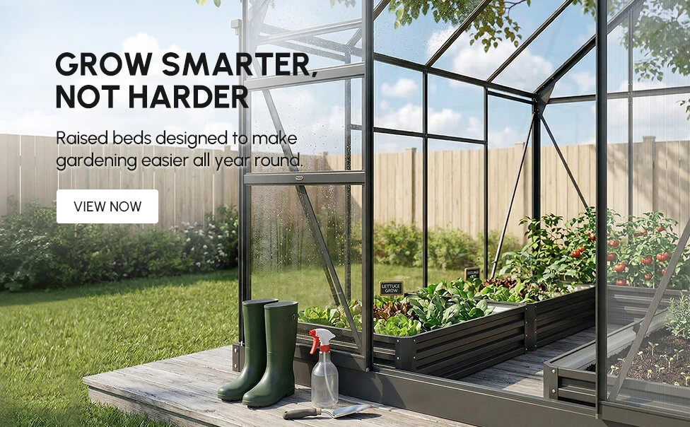 Raised beds designed to make gardening easier all year round