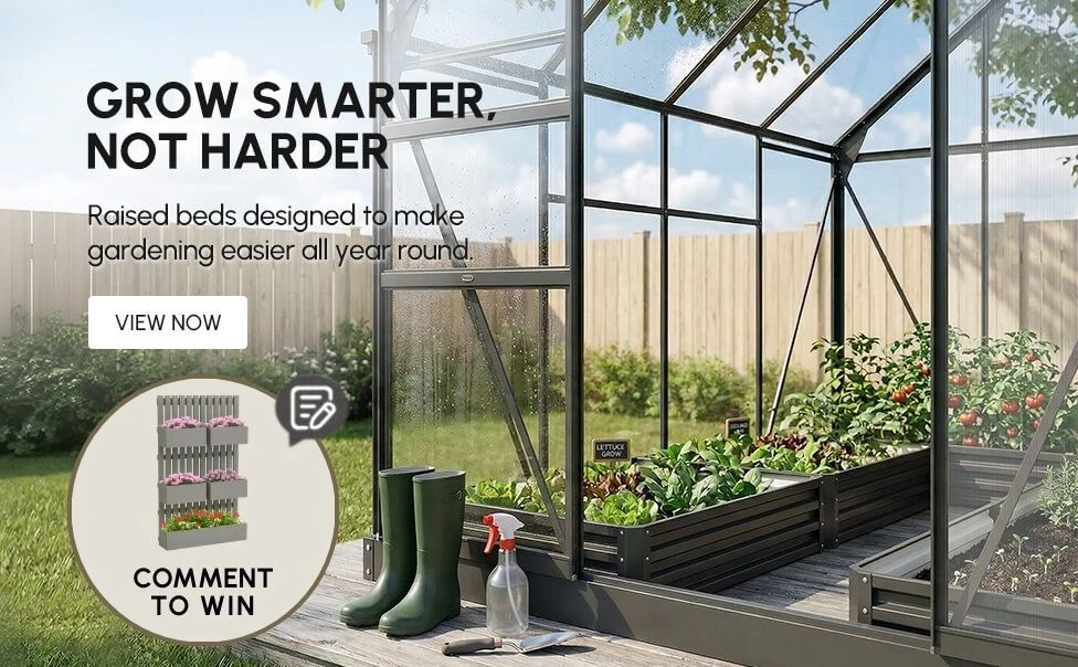 Raised beds designed to make gardening easier all year round