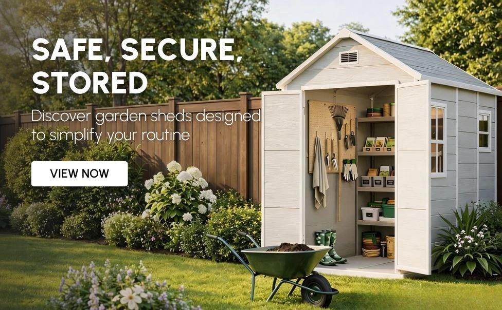 Discover garden sheds designed to simplify your routine.