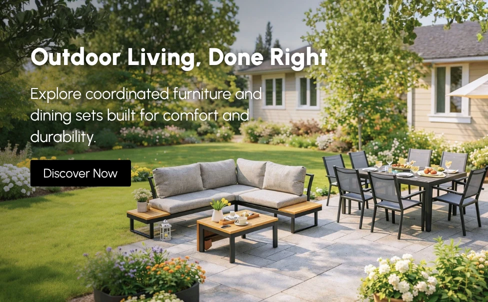 A complete outdoor setup starts with the right pieces.