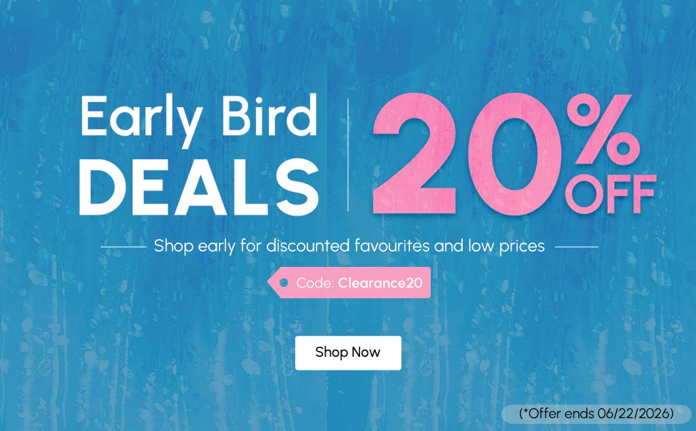 Save Up to 85% Before Summer Ends + Extra 20% Off with Code: CLEARANCE20