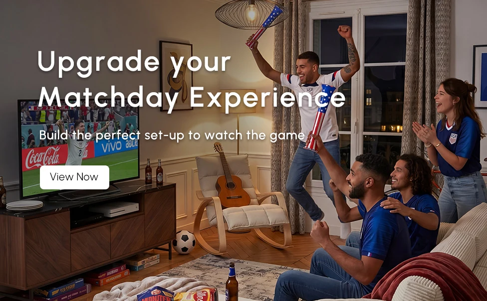 Build the perfect set-up to watch the game