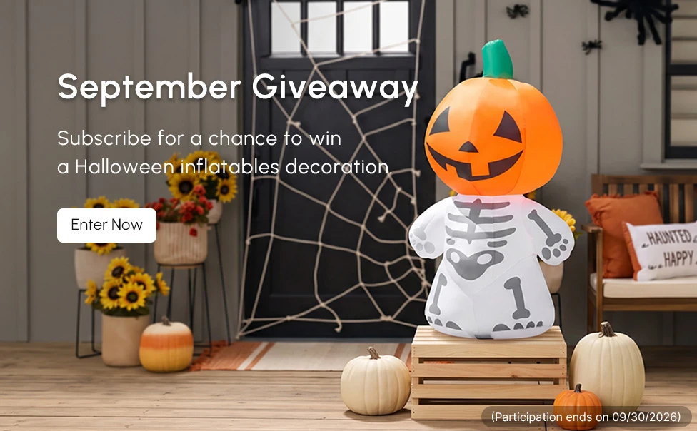 Subscribe for a chance to win a Halloween inflatables decoration