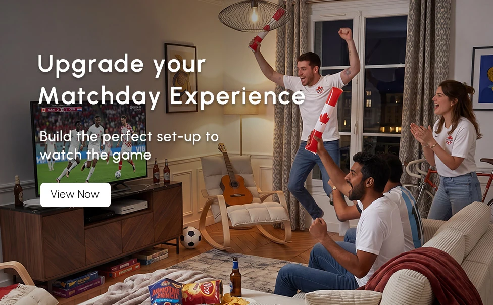 Build the perfect set-up to watch the game