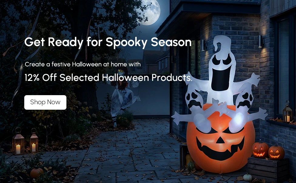 Create a festive Halloween at home with 12% Off Selected Halloween Products