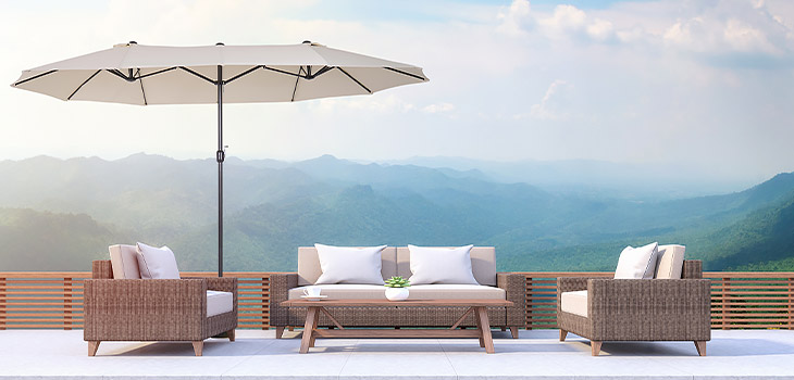 Dual Delight: Ultimate Patio Shade