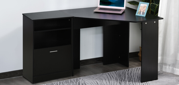 Efficient L-Shaped Desk: Maximizing Corner Space Design