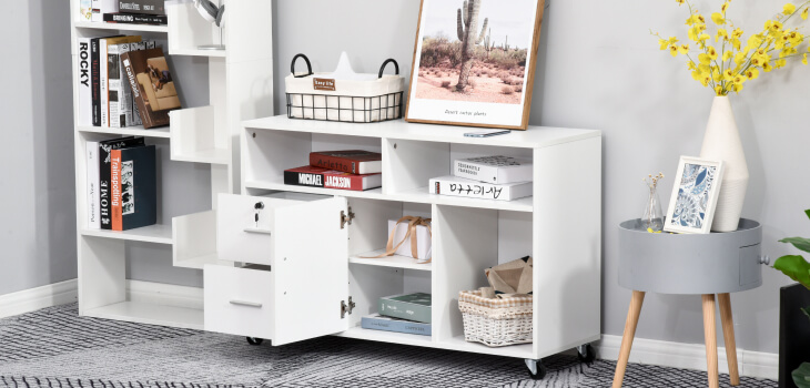 Versatile Office Organizer: Secure Storage Meets Sleek Style