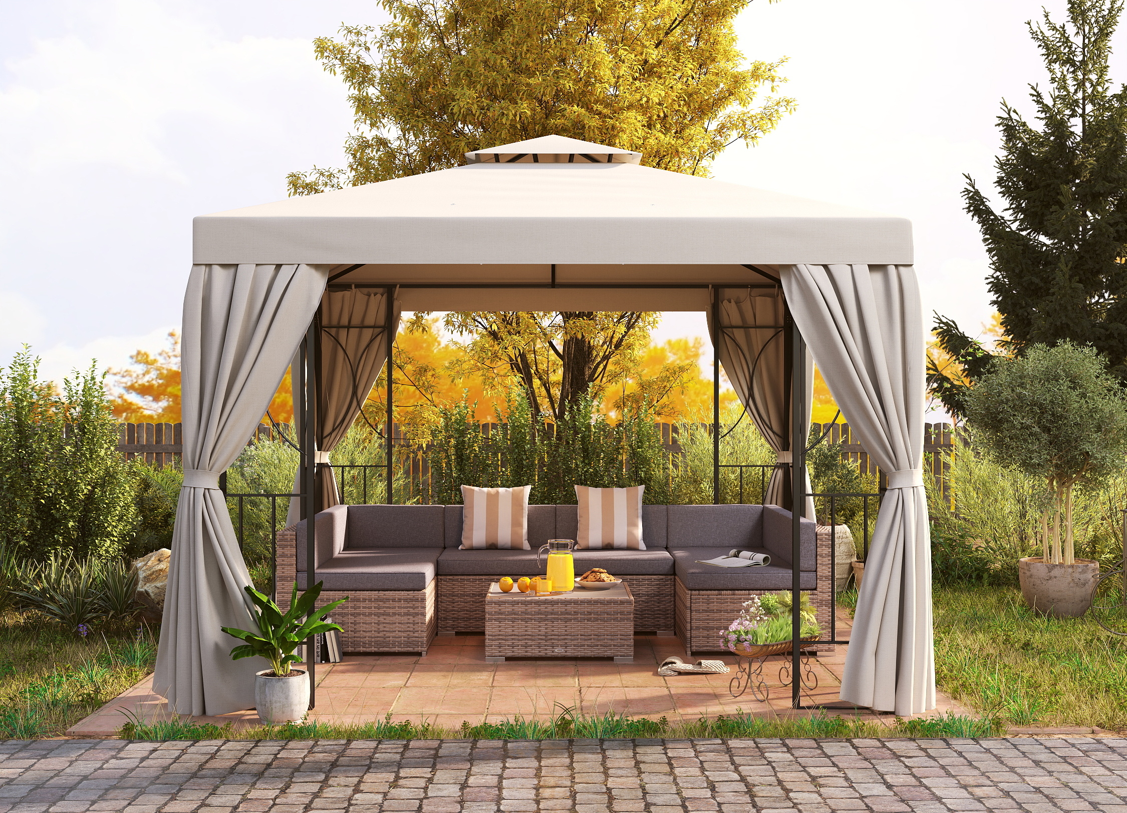 Relax in Style with Our Gazebo Sofa Set