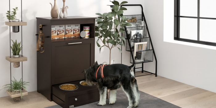All-in-One Pet Feeding Cabinet
