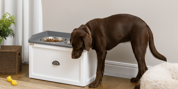 Elevated Feeder with Storage Drawer