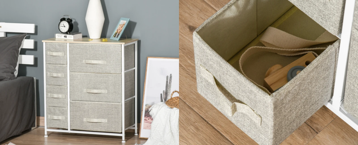 7-Drawer Dresser Storage Tower Cabinet