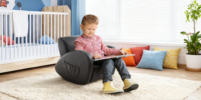 Kids Rocking Chair with PU Leather