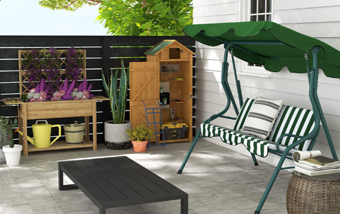 A serene spot to relax: Swing chair